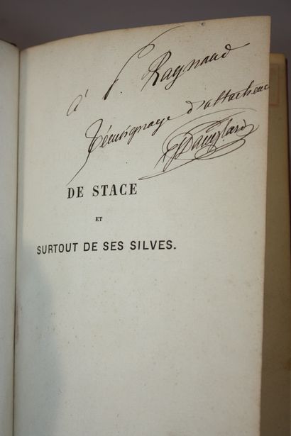DANGLARD (Abbé J.). De Stace et surtout de...