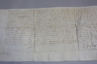 [ARCHIVES MANUSCRITES XVIe siècle]. Important...