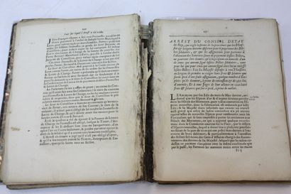 CORTIGIER. Recueil contenant l'édit de création...