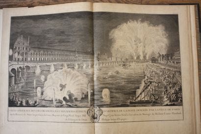[LIVRE DE FETE]. Description des festes données...