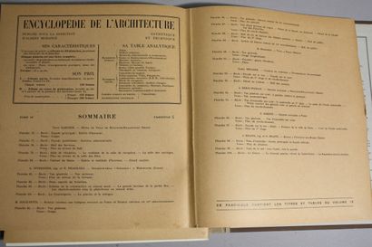 Encyclopédie de l’architecture. Tomes 7 à...