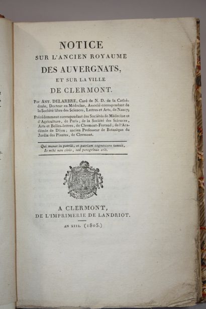 DELARBRE (Ant.). Notice sur l'ancien Royaume...