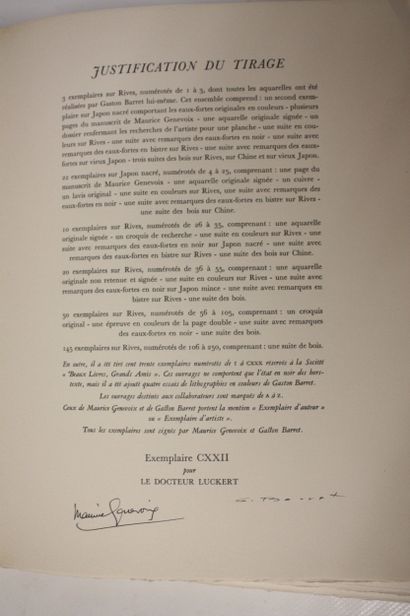 GENEVOIX (Maurice) - [BARRET (Gaston)]. La...