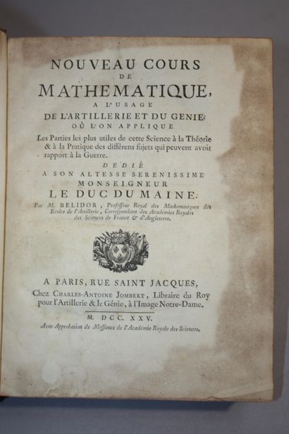 BELIDOR. Nouveau cours de mathématique a...