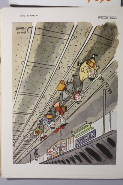 [HUMOUR]. 4 volumes : 
SENNEP. Vichy. Préface...