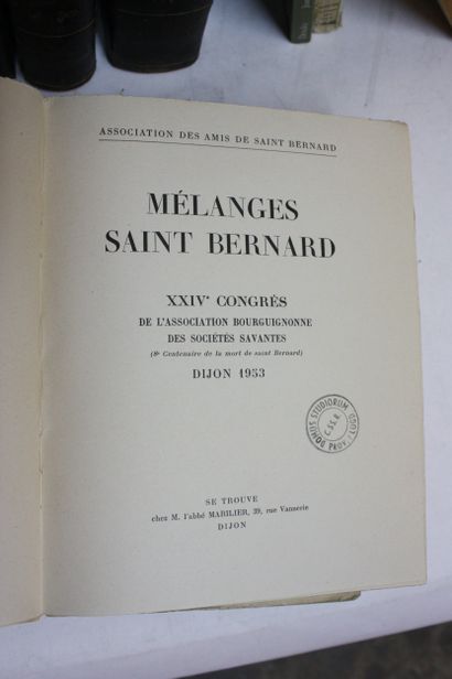 [SAINT BERNARD]. 13 volumes, dont : 
Œuvres...