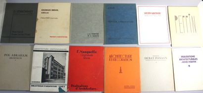 [MONOGRAPHIES D’ARCHITECTES]. 17 volumes...