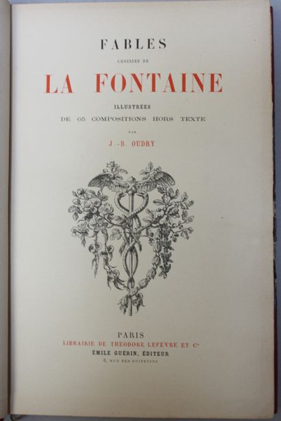 LA FONTAINE (Jean de). Fables choisies, illustré...