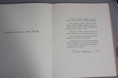 [MICHELIN - BERGOUGNON]. 
Edouard Michelin...
