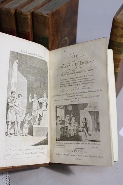 Lot de reliures du XIXe siècle. 11 volumes...