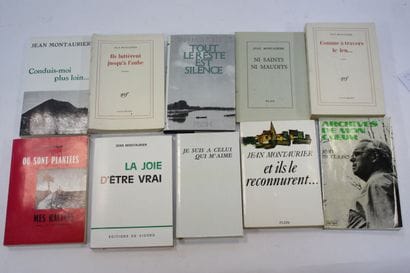 MONTAURIER (Jean). 10 volumes dédicacés :...