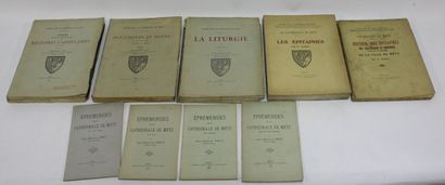 [METZ]. 5 volumes in-4, brochés. 
PELT. Etudes...