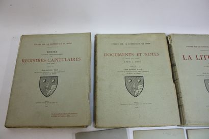 [METZ]. 5 volumes in-4, brochés. 
PELT. Etudes...