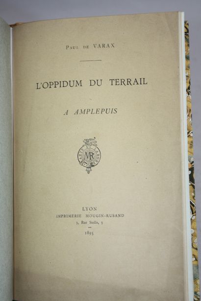 VARAX (P. de). La Seigneurie de Jarnieux...