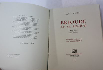 [BRIOUDE HAUTE-LOIRE]. 17 volumes : 
Cahiers...