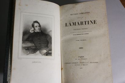 LAMARTINE. 5 volumes des Œuvres complètes...