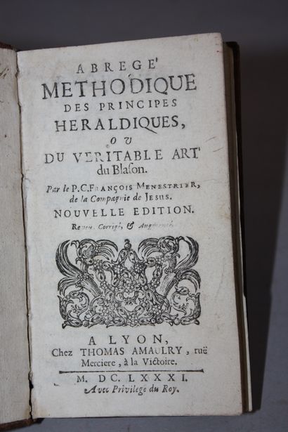 MENESTRIER (Claude-François). Abrégé méthodique...