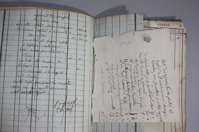 [AUBUSSON PENITENTS NOIRS]. Deux registres...