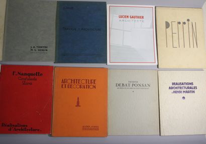[MONOGRAPHIES D’ARCHITECTES]. 17 volumes...