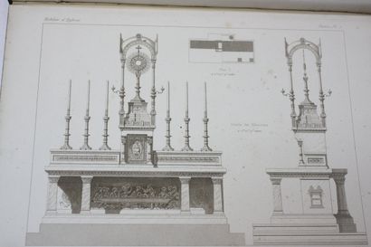 MOBILIER D’EGLISES. Ouvrages en pierre, en...