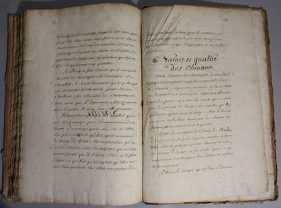 [LEFEVRE D’ORMESSON]. Mémoire sur l'état...