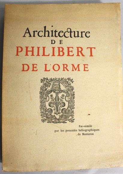 NIZET (C.). L’œuvre de Philibert de l’Orme...