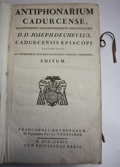 ANTIPHONARIUM CADURCENSE Illustrissimi et...