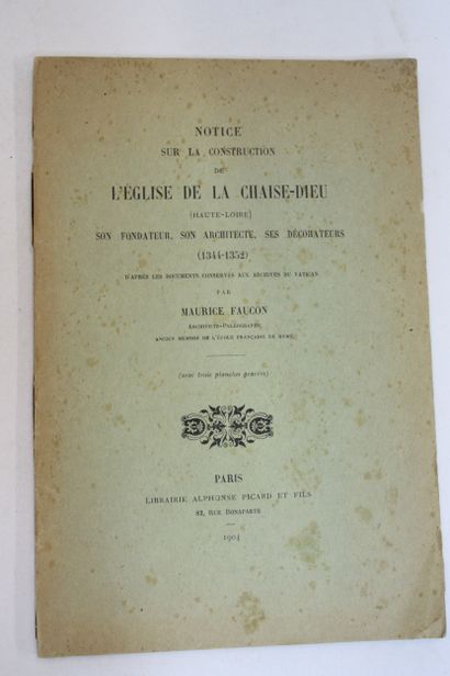 LA CHAISE-DIEU. 4 volumes. 
FAUCON. Notice...