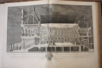 [LIVRE DE FETE]. Description des festes données...