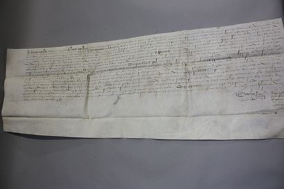 [ARCHIVES MANUSCRITES XVIe siècle]. Important...