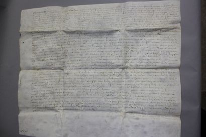 [ARCHIVES MANUSCRITES XVIe siècle]. Important...
