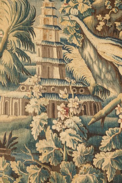 Aubusson 18th century
Verdure with pagoda...