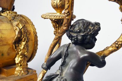 - Sea green marble, chased bronze, gilded...