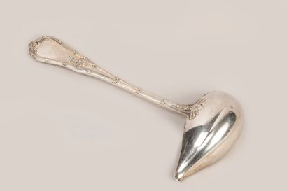 Louis XVI style 950°/°° silver sauce spoon...