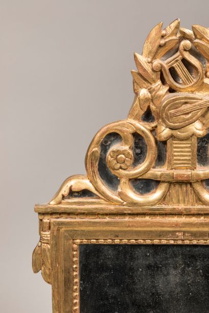 Molded, carved, stuccoed and gilded wood...