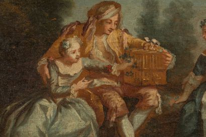 18th century school,
Bird cage,
Mounted on...