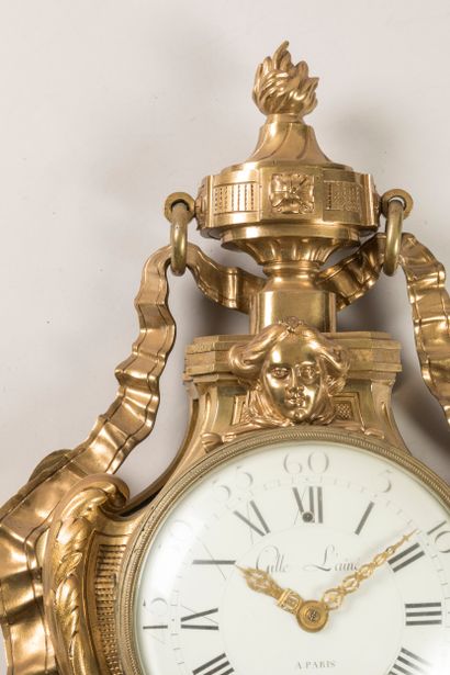 An ormolu sconce known as a cartel au ruban,...