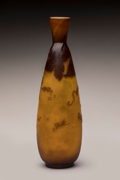 Etablissement Gallé

Bottle vase in acid-etched...