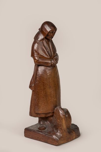 MABRU Raoul
Woman 
Sculpture in natural wood...