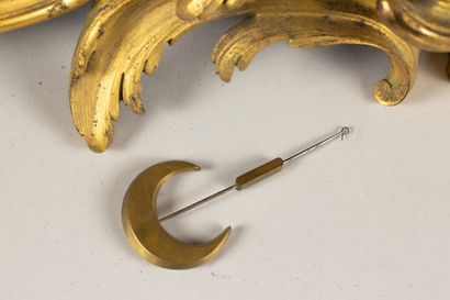 Chased bronze, gilded, patinated and red...