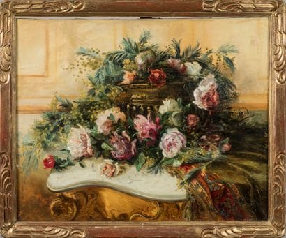 CHEVANDIER J. (,)
Flower throw on a console,
Hst...