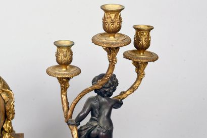- Sea green marble, chased bronze, gilded...