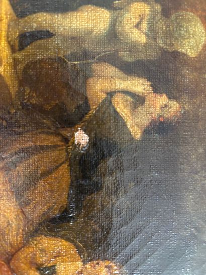 LANFANT DE METZ
Two oval canvases depicting...