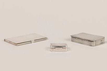 925°/°° silver set including a card holder,...