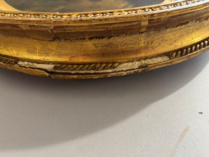 LANFANT DE METZ
Two oval canvases depicting...
