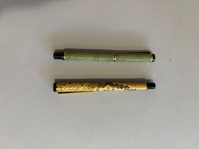 REDEN'S 
Two fountain pens with 750°/°° gold...
