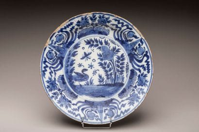 DELFT, 18th century 
Earthenware dish with...