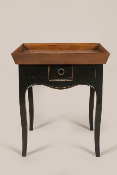 MISSONNIER - Wood and blackened wood bowl...