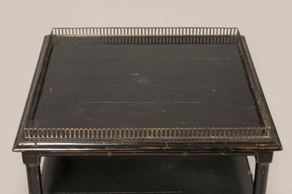 MISSONNIER - Blackened wood serving table...