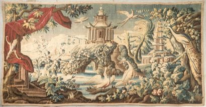 Aubusson 18th century
Verdure with pagoda...